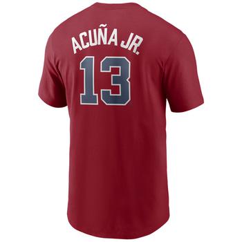 NIKE | Men's Ronald Acuna Atlanta Braves Name and Number Player T-Shirt商品图片,