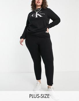 Calvin Klein | Calvin Klein Plus logo band legging in black商品图片,