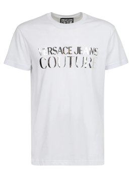 Versace | VERSACE JEANS 男士T恤白色 72GAHG01-CJ00G-S03商品图片,满$100享9.5折, 满折
