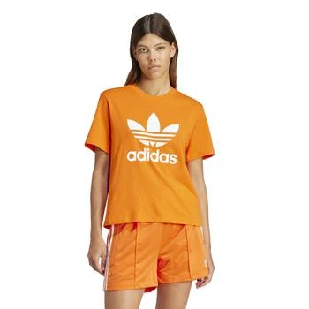 推荐adidas Originals adicolor Lifestyle Trefoil Boxy T-Shirt - Women's商品