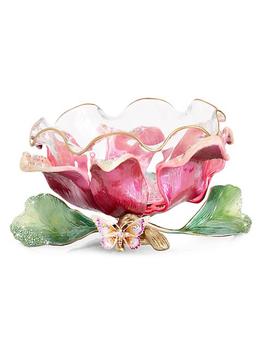 商品Large Flower Bowl With Swarovski Crystals图片