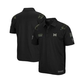 Colosseum | Men's Black Michigan Wolverines OHT Military-Inspired Appreciation Sierra Polo Shirt商品图片,