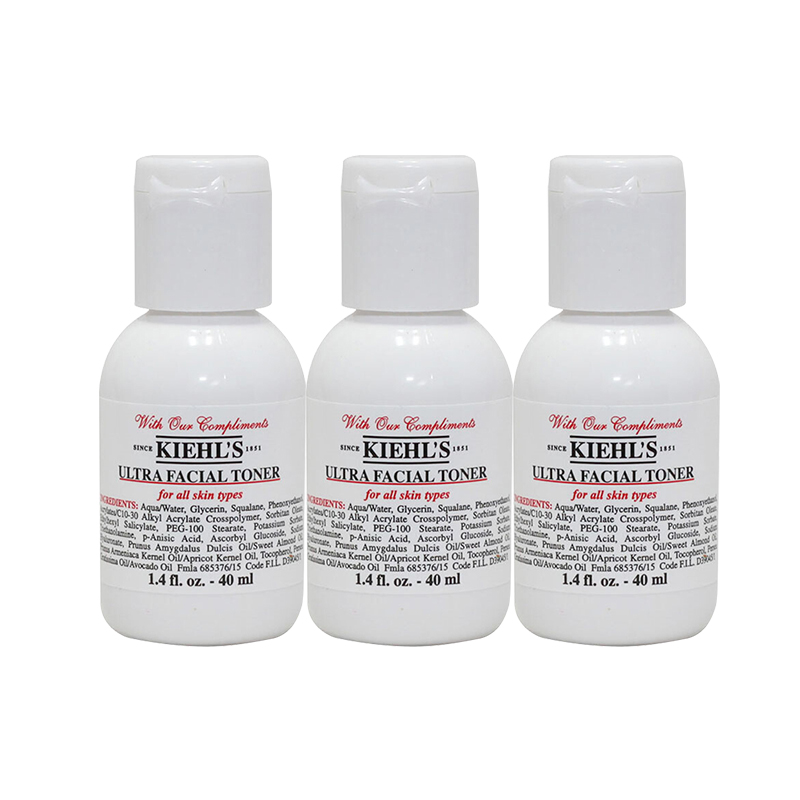 韩国科颜氏高保湿水, Kiehl's | 科颜氏高保湿精华爽肤水 40ml*3商品图片 包邮包税