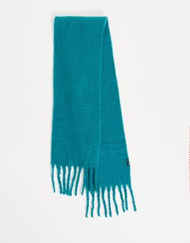 推荐Bershka oversized chunky scarf in blue商品