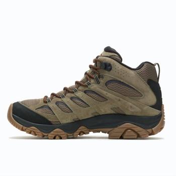 Merrell | Men's Moab 3 Mid Waterproof Hiking Boot In Olive/gum商品图片,5.9折
