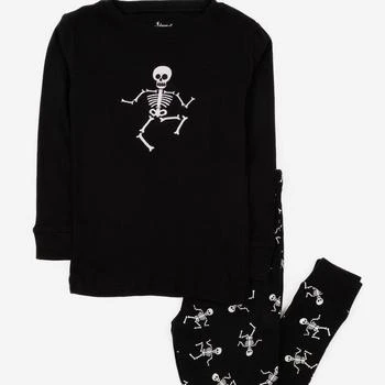 Leveret | Kids Skeleton Two Piece Pajamas,商家Verishop,价格¥145
