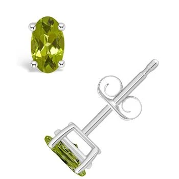 Macy's | Peridot (1/2 ct. t.w.) Stud Earrings in 14K White Gold or 14K Yellow Gold,商家Macy's,价格¥1084