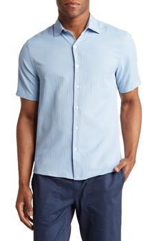 推荐Baylor Cotton Short Sleeve Button-Up Shirt商品