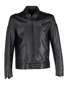 Givenchy | Givenchy Collared Zipped Jacket in Black Leather,商家Premium Outlets,价格¥3868