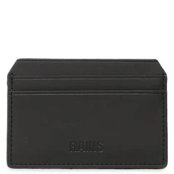 RAINS | Black Waterproof Pu Credit Card Holder,商家Jomashop,价格¥147