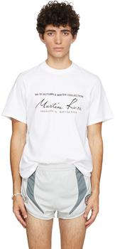 Martine Rose | White Classic Logo T-Shirt商品图片,6.6折
