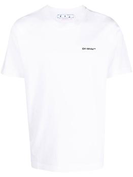 推荐OFF-WHITE - Wave Outline Diagonal Cotton T-shirt商品