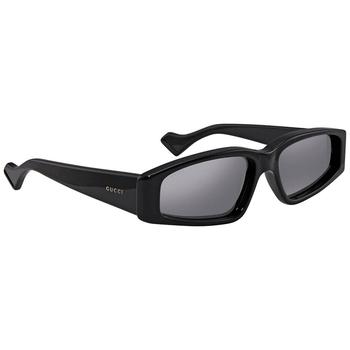 Gucci | Silver Mirror Irregular Mens Sunglasses GG0705S 002 58商品图片,3.5折