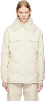 Yves Salomon | SSENSE Exclusive Off-White Down Jacket 5.4折