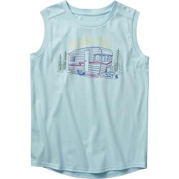 Carhartt | Toddler Girls' Happy Place Sleeveless Crew Neck T-Shirt商品图片,6.3折