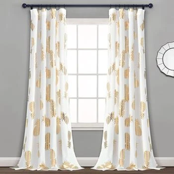 Lush Decor | Pineapple Toss Window Curtain Panel Set,商家Premium Outlets,价格¥328