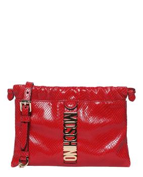 Moschino | Logo Leather Crossbody Bag商品图片,5.9折×额外9折, 额外九折