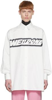 We11done | White Cotton Shirt商品图片,2.6折