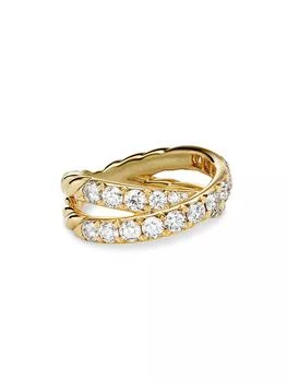 David Yurman | DY Crossover Band Ring in 18K Yellow Gold,商家Saks Fifth Avenue,价格¥47257