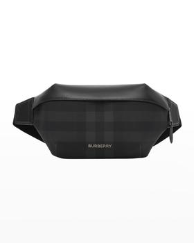 burberry腰包, Burberry | Men's Sonny Check Leather Belt Bag商品图片 