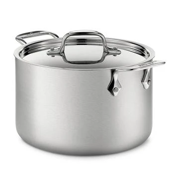 All-Clad | d5 Stainless Brushed Steel 4-Quart Soup Pot with Lid,商家Bloomingdale's,价格¥1497