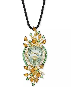 Le Vian | Multi-Gemstone Silk Cord Pendant Necklace (19-1/3 ct. t.w.) in 14k Yellow Gold, 18",商家Macy's,价格¥22531