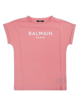 Balmain | Balmain Kids Logo Printed Crewneck T-Shirt商品图片,9.5折