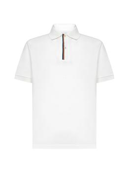 Paul Smith | Paul Smith Short-Sleeved Striped Trim Polo Shirt商品图片,5.7折