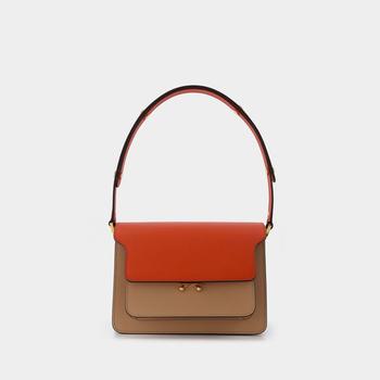 推荐Trunk Bag Medium in Orange Leather商品