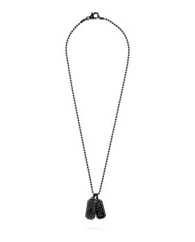 Philipp Plein | Plein Double Tag Bead Chain Necklace,商家Maison Beyond,价格¥974