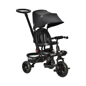 商品Qaba | 4 in 1 Adjustable Baby Tricycle w/ Removable Handle, Brake, Cover,商家Macy's,价格¥906图片