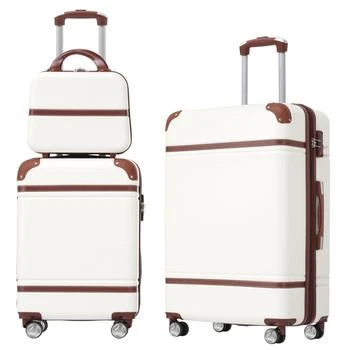 Streamdale Furniture | Streamdale Hardshell Luggage Sets 3 Pieces 20" +24" Luggages and Cosmetic Case Spinner Suitcase with TSA Lock Lightweight,商家Premium Outlets,价格¥1713