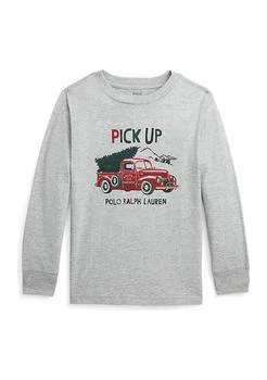 Ralph Lauren | Lauren Childrenswear Boys 4 7 Cotton Jersey Graphic T Shirt,商家Belk,价格¥103