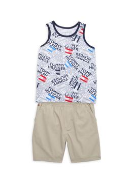 推荐Baby Boy's 2-Piece Logo Tank & Shorts Set商品