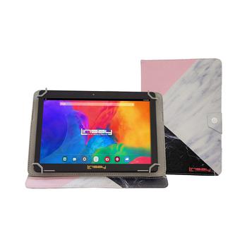 推荐10.1" 1280 x 800 IPS 2GB RAM 32GB Storage Android 12 Tablet with Black White Pink Marble Case商品