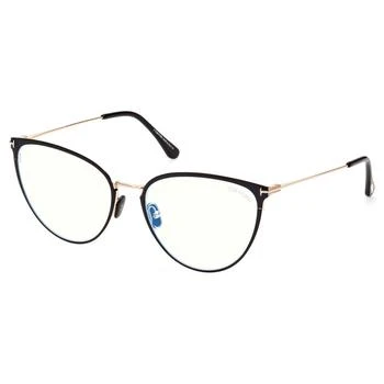 Tom Ford | Blue Light Block Cat Eye Ladies Eyeglasses FT5840-B 001 56,商家Jomashop,价格¥578