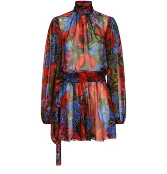 Dolce & Gabbana | 草原印花雪纺连衣裙,商家24S CN,价格¥13827