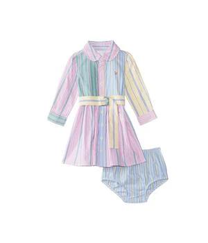 Ralph Lauren | Belted Oxford Fun Shirtdress & Bloomer (Infant),商家Zappos,价格¥525