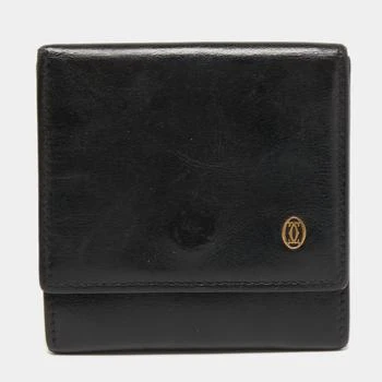 推荐Cartier Black Leather Flap Coin Purse商品