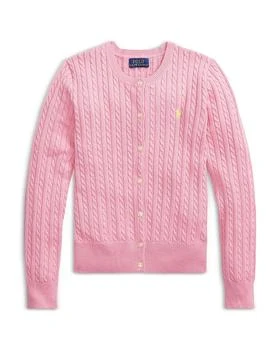 Ralph Lauren | Girls' Mini-Cable Cotton Cardigan - Little Kid, Big Kid,商家Bloomingdale's,价格¥438