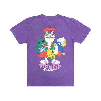 RIPNDIP | Ripndip Vacay Tee (Purple Mineral Wash)商品图片,