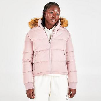 Pink Soda Sport, Pink Soda Sport | Women's Pink Soda Sport Rodeo Faux Fur Trim Puffer Jacket商品图片 