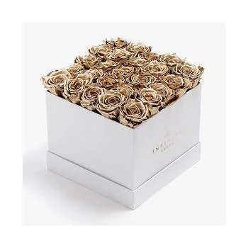 Infinity Roses | Square Box of 25 Gold Real Roses Preserved to Last Over A Year, Extra Large,商家Macy's,价格¥1749