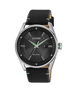 推荐Men's Silver-Tone Stainless Steel Citizen Eco-Drive Watch商品