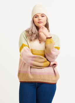 推荐V-Neck Multi Colored Sweater商品