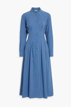 IRIS & INK, IRIS & INK | Charlotte pleated Lyocell-blend midi shirt dress商品图片 