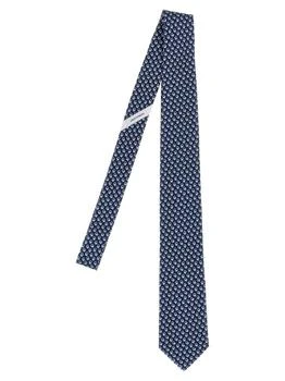 Salvatore Ferragamo | Printed Tie Ties, Papillon Blue,商家Wanan Luxury,价格¥1052
