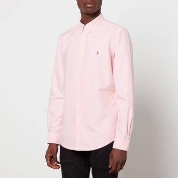 推荐Polo Ralph Lauren Men's Slim Fit Oxford Long Sleeve Shirt - BSR Pink商品