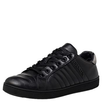 [二手商品] Prada | Prada Sport Black Leather Low Top Sneakers Size 36.5商品图片,5.1折