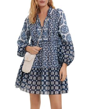 maje正品, Maje | Renzani Mixed Print Babydoll Dress商品图片 6折